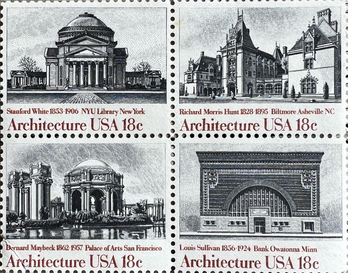 Architecture USA Stamp Collection