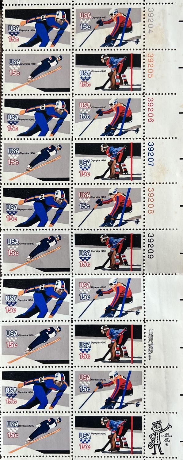 1980 Winter Olympic Stamps